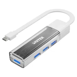 unitek-hub-dwukierunkowy-usb-c-usb-a-5gbps-4x-usb-a-bialy