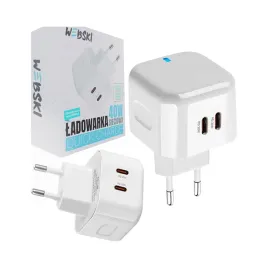 webski-ladowarka-sieciowa-40w-2xusb-c-pd-quick-charge-power-delivery