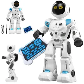 robot-edukacyjny-bialy-plastikowy-do-programowania-zdalnie-sterowany