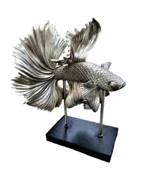 figurka-art-pol-ryba-345x215x215-cm-srebrno-czarna