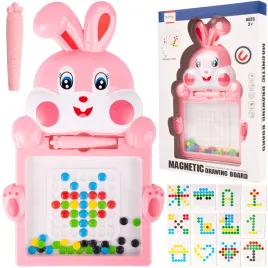 tablica-magnetyczna-ukladanka-mozaika-z-koralikami-zajaczek-szablony-krolik