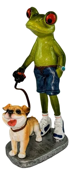 figurka-pan-zaba-z-psem-na-smyczy-kolor-wielokolorowy