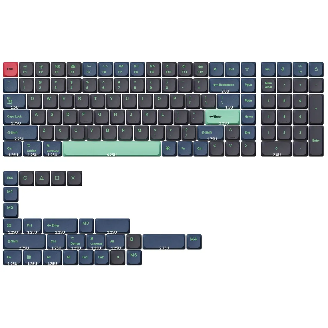 keychron-keycaps-low-profile-dye-sub-pbt-lsa-hacker-full-set