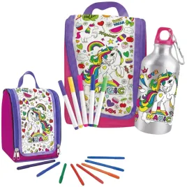 torebka-z-pisakami-do-malowania-plecak-bidon-jednorozec-kreatywny-zestaw2w1