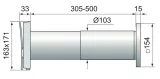 kanal-okragly-vents-100-mm-dlugosc-0-5-m