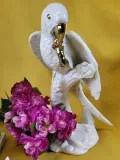 figurka-papuga-ceramiczna-na-galezi-kolor-bialy