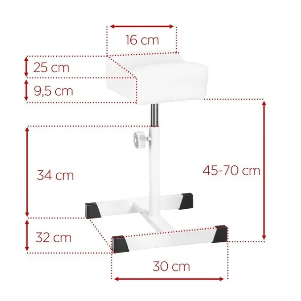 podnozek-do-pedicure-bell-bialy-dlugosc-32-cm