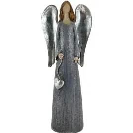 aniol-srebrny-z-sercem-duzy