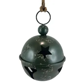 wiszacy-metalowy-dzwonek-zielony-20x32-cm