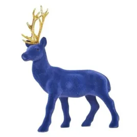 renifer-welurowy-granatowy-figurka-26-cm