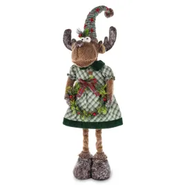 figurka-swiateczny-renifer-w-zielonej-sukience-80cm