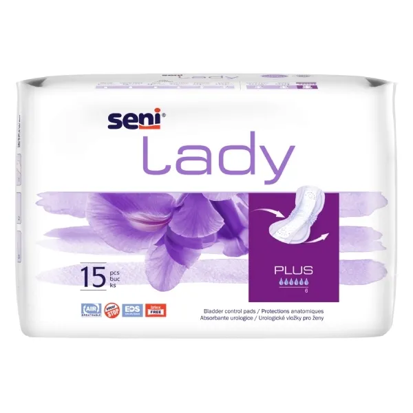 Wkładki podpaski nietrzymanie moczu Seni Lady Plus dla kobiet 15 sztuk