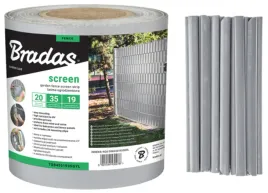 tasma-ogrodzeniowa-bradas-019x35-m-jasnoszara-z-klipsami