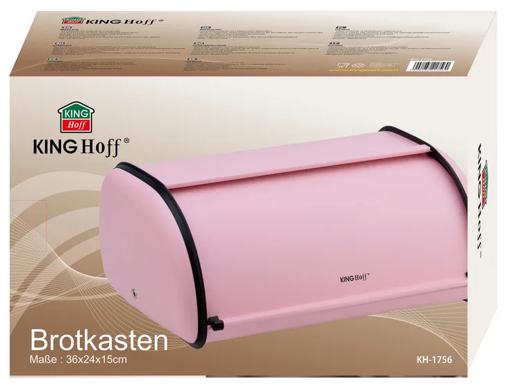 chlebak-stal-rozowy-kinghoff-marka-kinghoff-stan-nowy