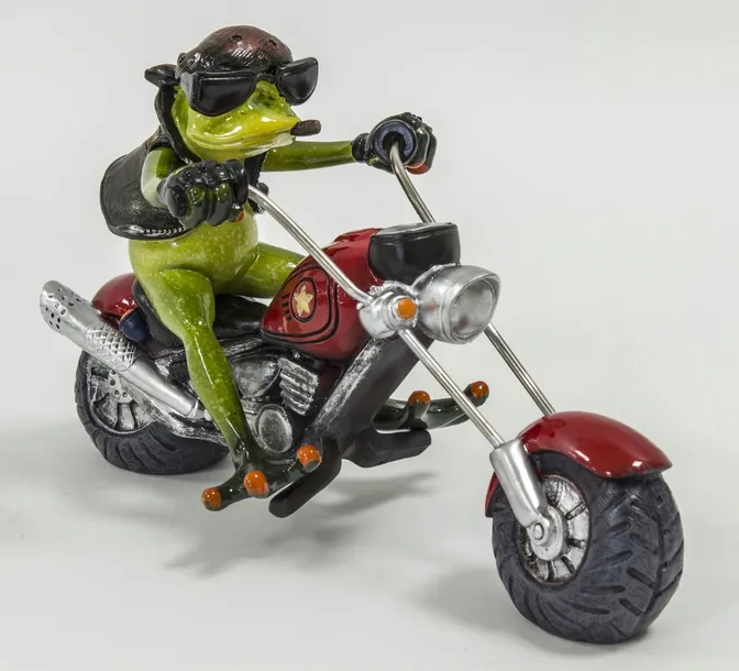 figurka-zaba-na-motocyklu-harleyu-producent-art-pol