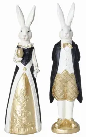 pani-krolik-czarno-zlota-wys-30-cm-wzor-9