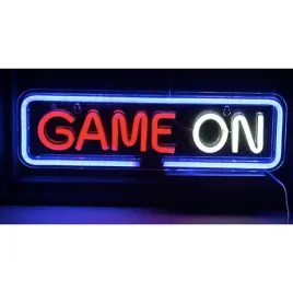 napis-neon-led-game-on-czerwono-bialy