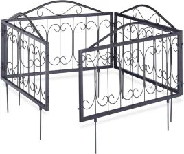 4x-czarne-ogrodzenie-metalowe-vintage-do-ogrodu-ozdobne-vintage-565cm