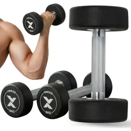 hantel-zeliwny-powlekany-gumowany-xtrexo-pro-ciezarek-8-kg