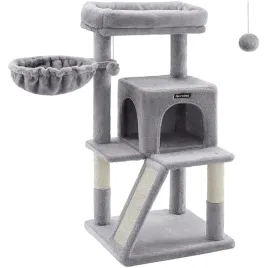 drapak-dla-kota-duza-platforma-rampa-2w1-stabilny-jasnoszary-96-cm-feandrea