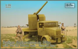 ibg-35063-1-35-italian-autocannone-3ro-with-90-53-90mm-anti-aircraft-gun