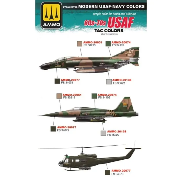 ammo-20700-atom-modern-usaf-navy-colors-set-paint-set-wykonczenie-matowe