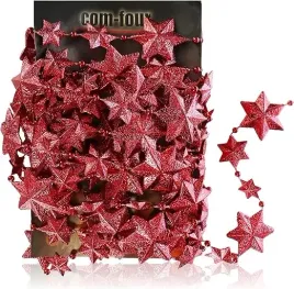 czerwony-swiateczny-lancuch-girlanda-bozonarodzeniowa-na-choinke-gwiazdy-5m