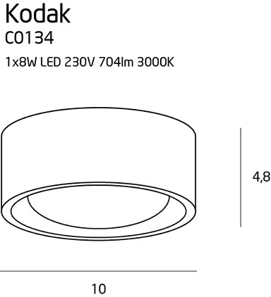 plafon-led-1x8w-bialy-maxlight-kodak