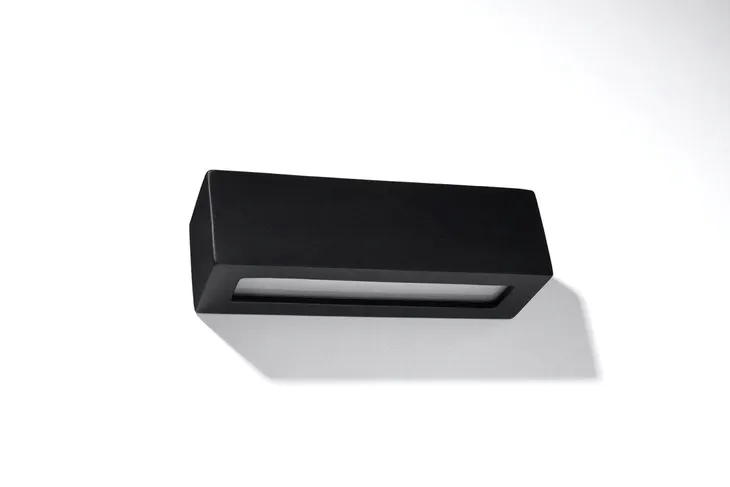 kinkiet-scienny-ceramiczny-szklany-czarny-gora-dol-podluzny-32-cm-sollux-srednica-szerokosc-klosza-32-cm