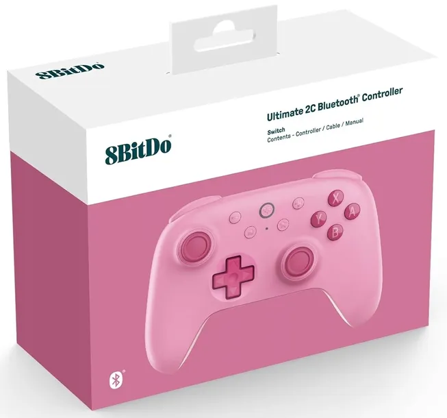 pad-bezprzewodowy-switch-8bitdo-ultimate-2c-bluetooth-hall-effect-pink-kompatybilne-platformy-nintendo-switch