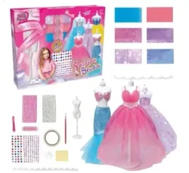 prezent-dla-dziewczynki-dziecka-projektantka-mody-sukienki-lalki-zestaw-diy