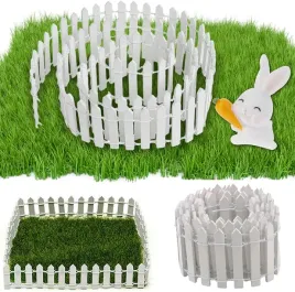 miniaturowy-bialy-plot-ogrodzenie-drewniany-dekoracja-do-ogrodu-5x90cm