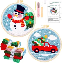 2x-punch-needle-wyszywanie-dziurkowanie-dla-dzieci-prezent-wzory-swiateczne