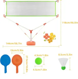 zestaw-dziecka-do-badmintona-siatka-2-rakiety-lotki-nauka-prezent-zabawa