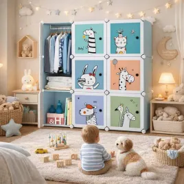 szafa-dziecieca-regal-szafka-polka-modulowa-buty-ubrania-niebieska-9modulow