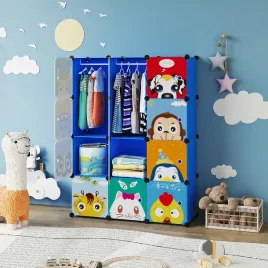 szafa-dziecieca-regal-szafka-polka-modulowa-na-ubrania-niebieska-12-modulow