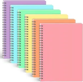 6x-notatnik-kolozeszyt-a5-linia-szkola-biuro-dla-dzieci-6-kolorow-80-stron