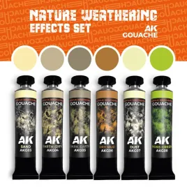ak-interactive-akg26-gouache-set-nature-weathering-acrylic-weathering