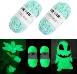 2x-swiecaca-wloczka-fluorescencyjna-dzierganie-szydelkowanie-prezent-dzieci