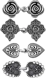 4x-srebrne-klipsy-zapiecia-swetrow-kardiganow-vintage-y2k-prezent-kobieta