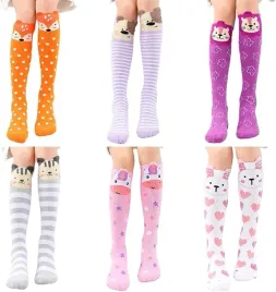 6x-dlugie-skarpetki-dziewczynki-dziecka-prezent-zwierzatka-kolorowe-prezent