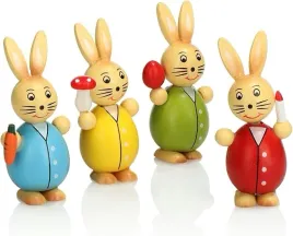 4x-drewniany-zajac-krolik-dekoracyjny-wielkanoc-figurka-ozdoba-domu-ogrodu