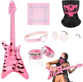 stroj-akcesroia-gwiazda-rocka-lata-70-80-przebranie-bandana-punk-na-bal