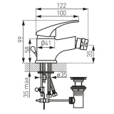 bateria-bidetowa-ferro-basic-srebrny-kolor-srebrny