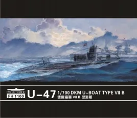 flyhawk-1100-1-700-u-boat-type-vii-b-dkm-u-47-prien-2pieces