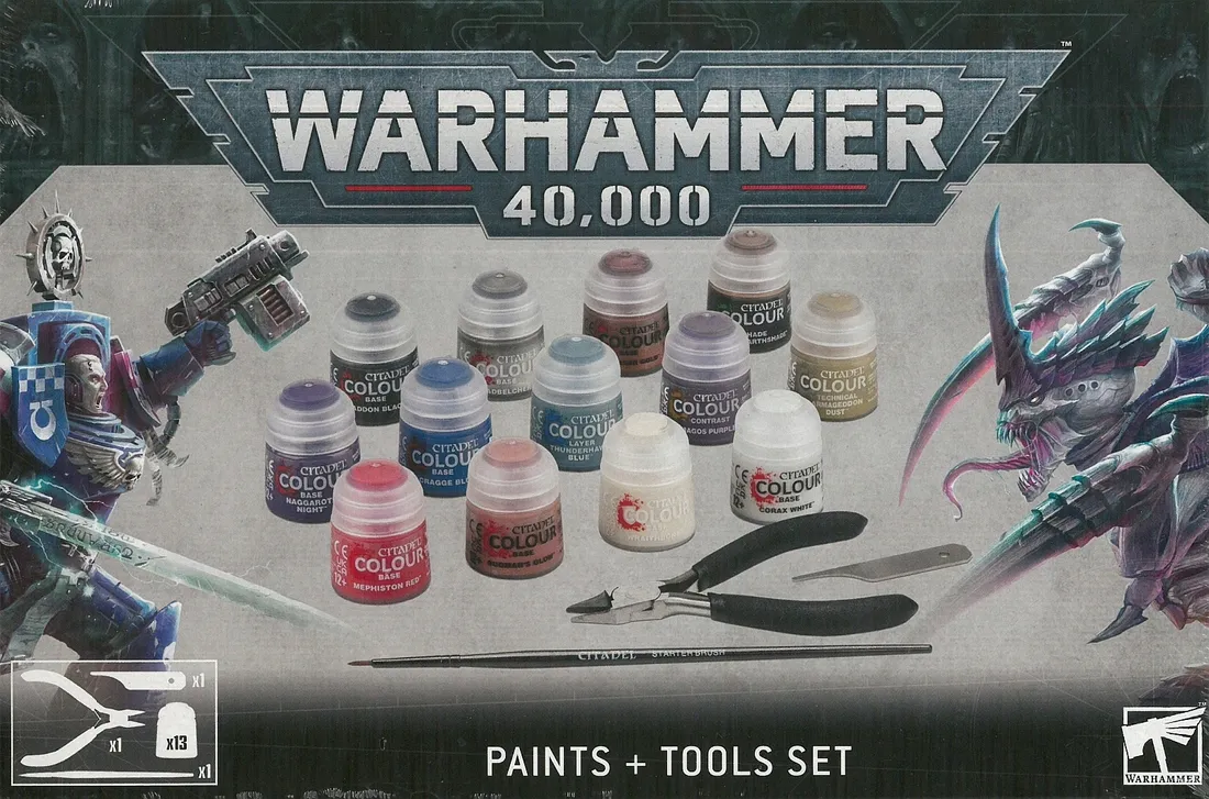 warhammer-40k-paints-tools-set