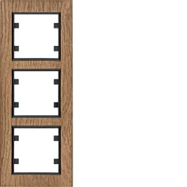 ramka-potrojna-hager-brazowy