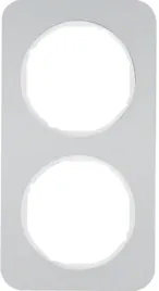 ramka-podwojna-berker-srebrny