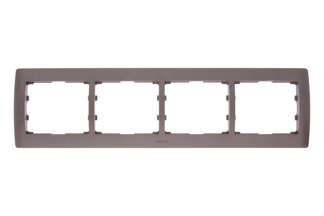 ramka-poczworna-legrand-brazowy