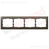 legrand-ramka-poczworna-pozioma-choco-sistena-life-771204-kolor-brazowy